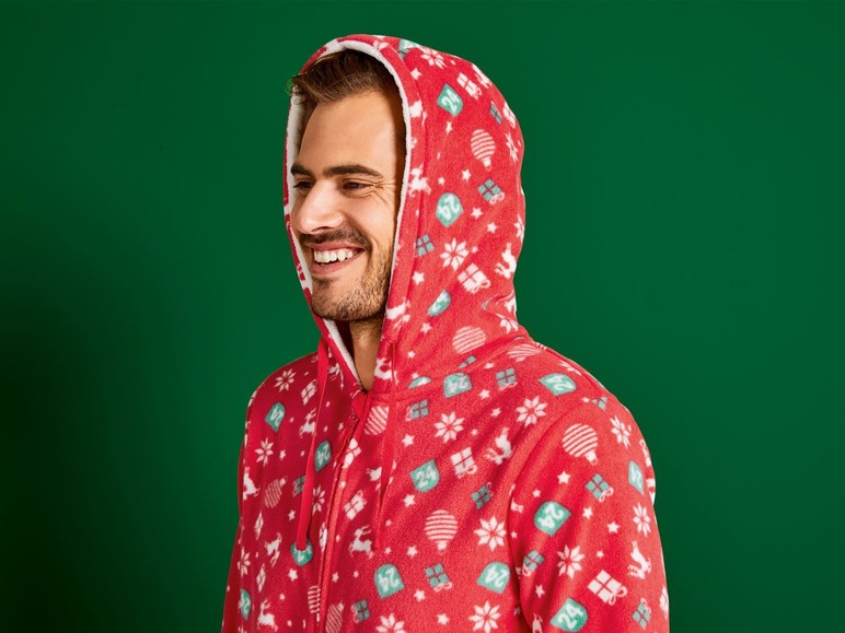 Ga naar volledige schermweergave: LIVERGY® Fleece onesie voor heren - afbeelding 9