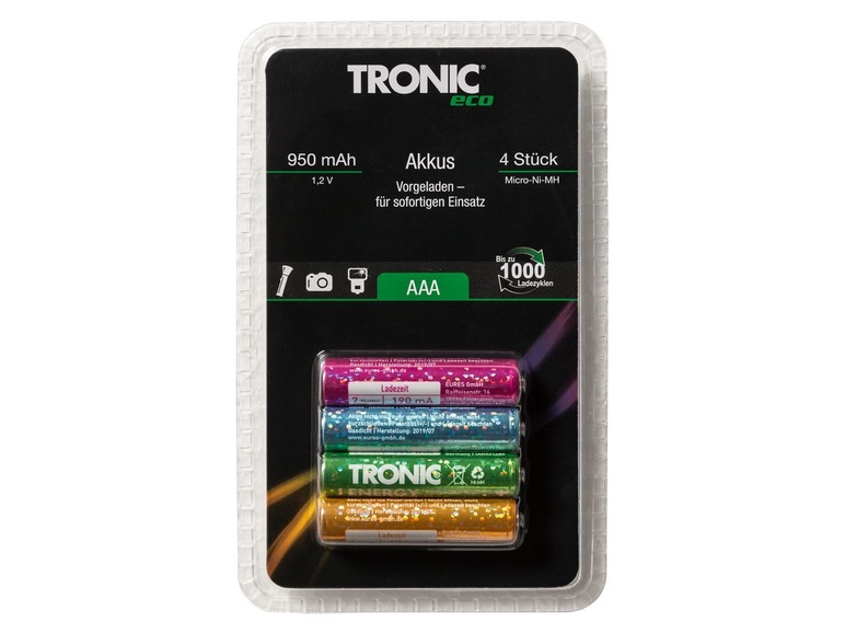 Ga naar volledige schermweergave: TRONIC® Oplaadbare batterijen, Ni-MH, 4 stuks - afbeelding 2