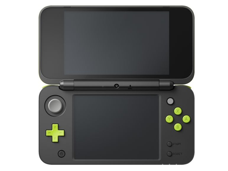 Aller en mode plein écran Nintendo 2DS XL noir/vert pomme - Photo 1