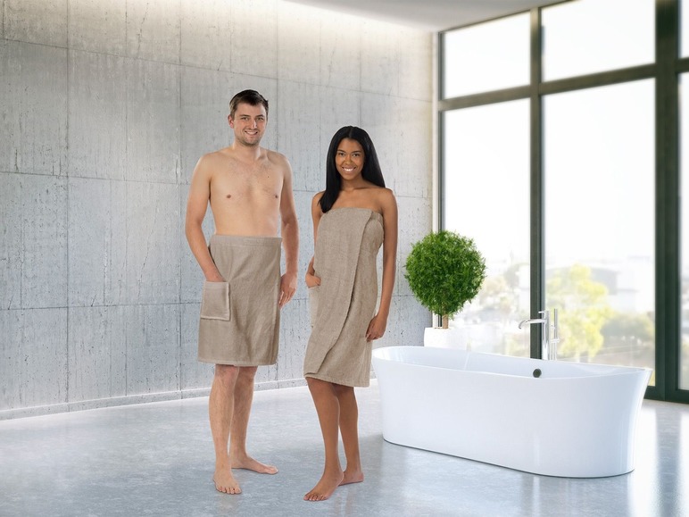 Aller en mode plein écran Biberna Kilt de sauna pour hommes - Photo 16