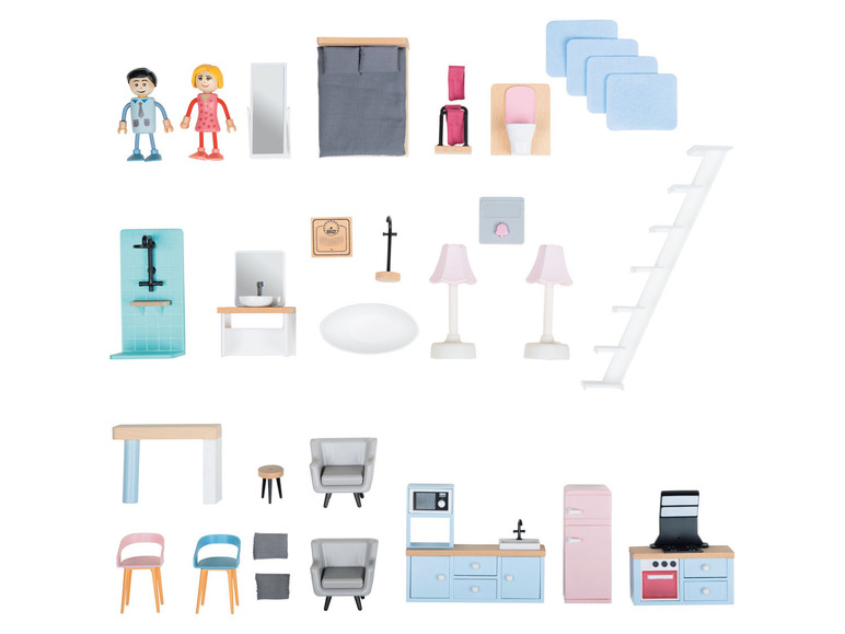 Ga naar volledige schermweergave: Playtive Houten poppenhuis - afbeelding 5