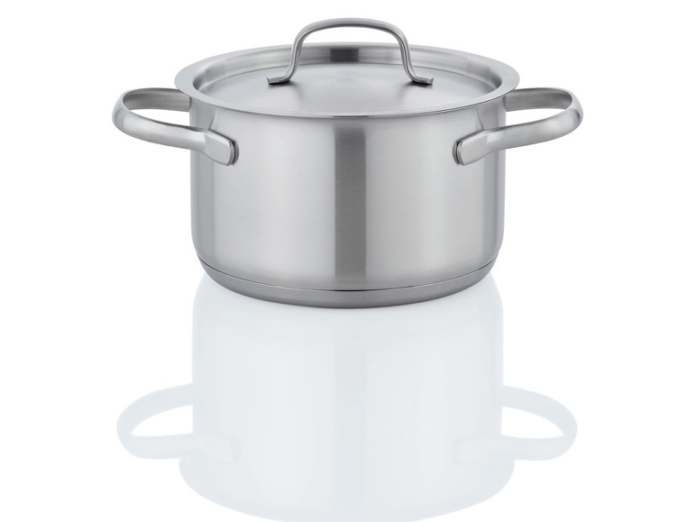 Ga naar volledige schermweergave: ERNESTO® Kookpottenset Ø 16 / 20 / 24 cm, 5-delig, roestvrij staal - afbeelding 8