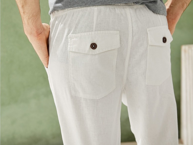 Aller en mode plein écran LIVERGY® Pantalon d'été en lin et coton - Photo 5