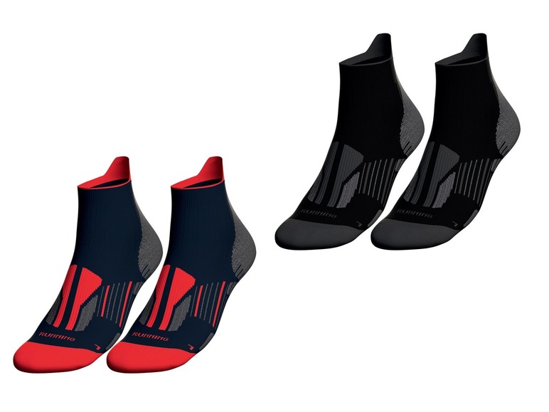 Aller en mode plein écran CRIVIT Set de 2 paires de chaussettes de course pour hommes - Photo 1