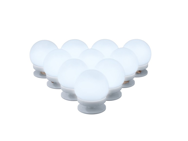 Aller en mode plein écran LIVARNO LUX Éclairage à LED pour miroir, 10 lampes, longueur 2,5 m - Photo 2