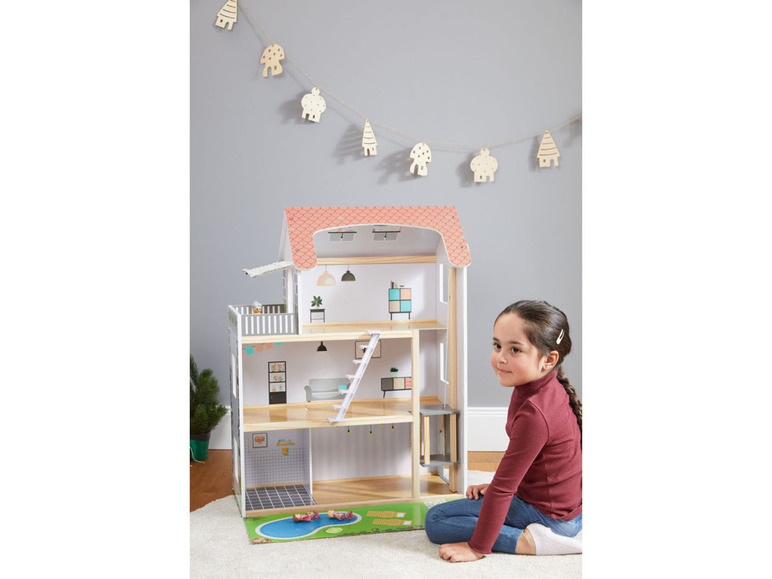 Ga naar volledige schermweergave: Playtive Houten poppenhuis - afbeelding 4