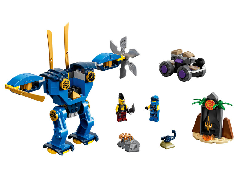 Ga naar volledige schermweergave: LEGO® NINJAGO Jay's Electro Mecha (71740) - afbeelding 3