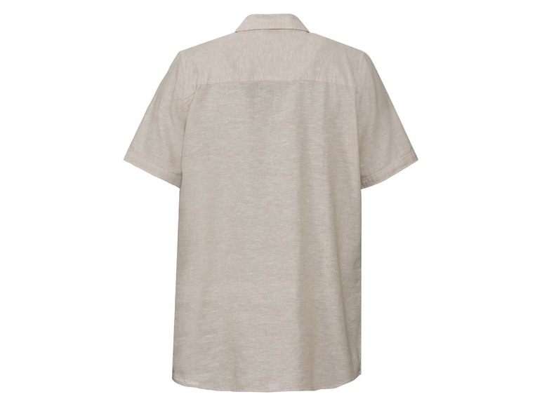 Ga naar volledige schermweergave: LIVERGY® Hemd met korte mouwen van linnen en katoen - afbeelding 4