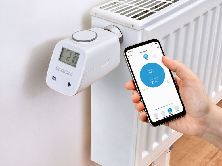 Aller en mode plein écran SILVERCREST® Thermostat pour radiateur Smart Home - Photo 1