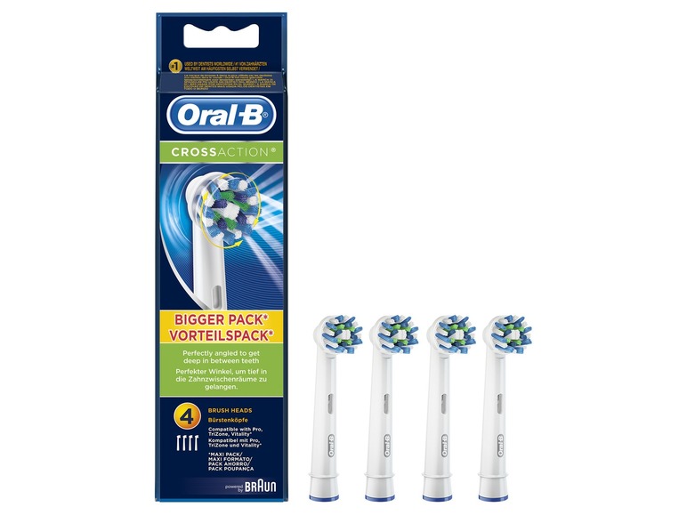 Ga naar volledige schermweergave: Oral-B Set van 4 opzetborstels voor elektrische tandenborstel - afbeelding 1