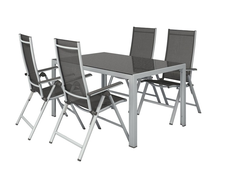 Aller en mode plein écran florabest Set de 2 chaises de jardin en aluminium, pliable - Photo 6