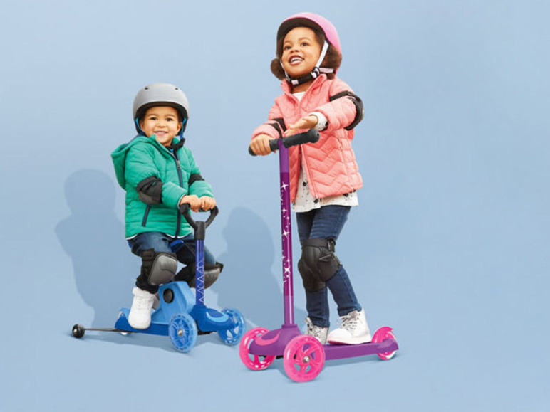 Ga naar volledige schermweergave: PLAYTIVE® 4-in-1 kinderstep, 3 wielen, met steunwieltjes - afbeelding 10