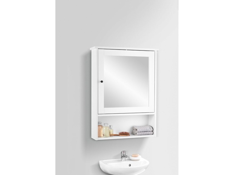 Aller en mode plein écran LIVARNO LIVING Armoire de toilette miroir, 63,8 x 85 x 17 cm, 1 porte - Photo 2