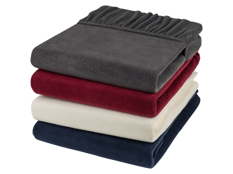 Ga naar volledige schermweergave: meradiso Fleece hoeslaken 140-160 x 200 - afbeelding 1