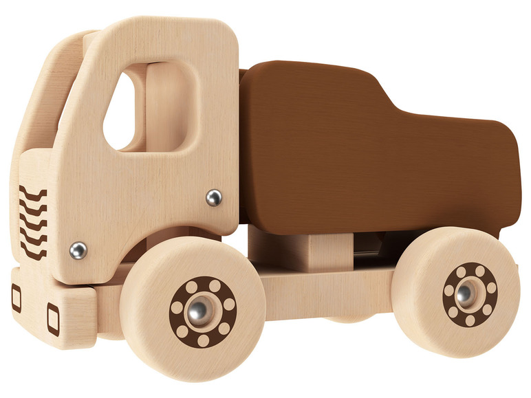 Aller en mode plein écran Playtive Camion-benne, camion toupie ou chargeuse sur pneus en bois - Photo 1