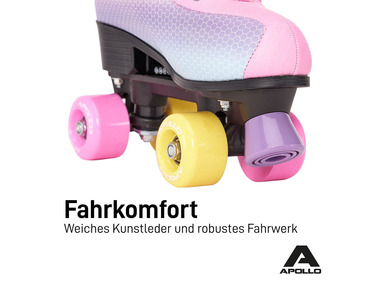 LMNADE (Lemonade) Throwback Sunrise Quad Roller-Skates. Size: UK-8 EU- 42