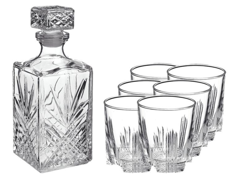 Aller en mode plein écran BORMIOLI ROCCO Carafe à whisky avec 6 verres - Photo 1