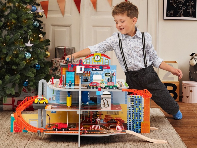 Ga naar volledige schermweergave: Playtive JUNIOR Houten treinstationset XXL - afbeelding 23