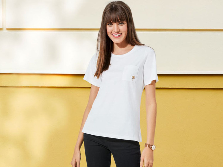 Aller en mode plein écran esmara® T-shirt pour femmes, manches courtes, pur coton - Photo 9