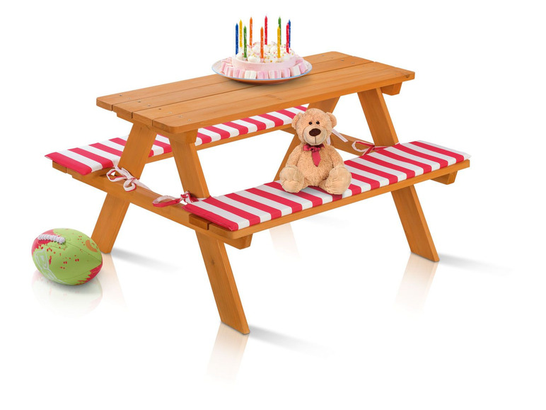 Aller en mode plein écran florabest Table de pique-nique en bois pour enfants - Photo 3