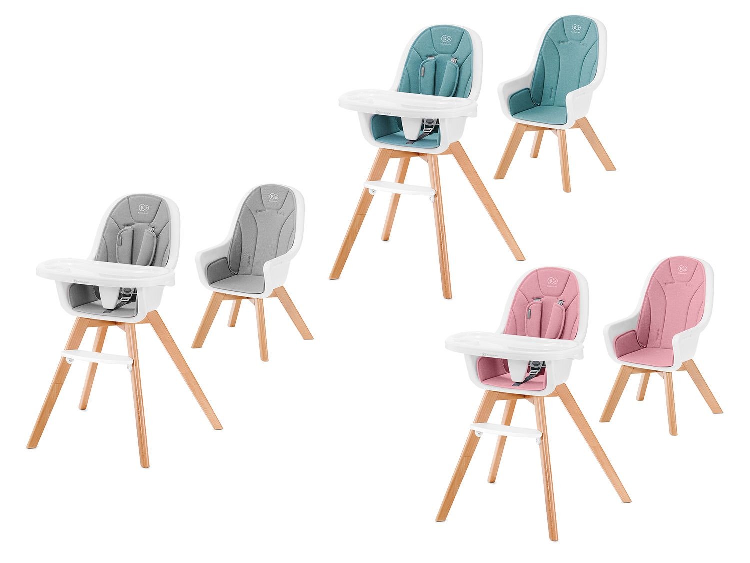 Kinderkraft Chaise haute TIXI, 2-en-1