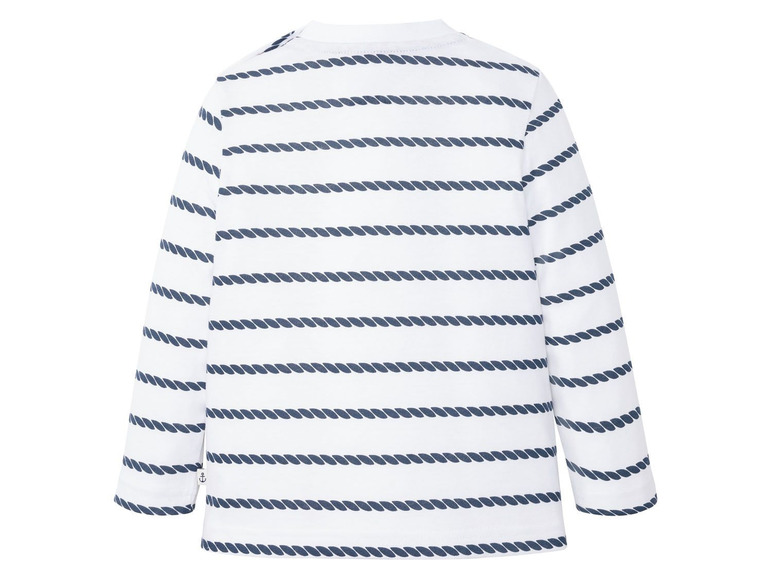 Ga naar volledige schermweergave: LUPILU® T-shirt met lange mouwen voor jongens, set van 3, biokatoen en viscose - afbeelding 6