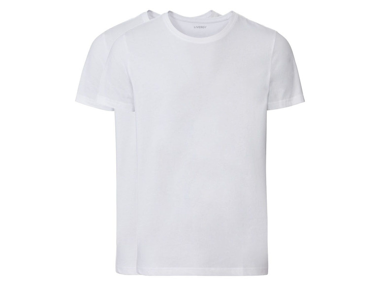 Ga naar volledige schermweergave: LIVERGY® T-shirts voor heren, set van 2, puur katoen - afbeelding 6