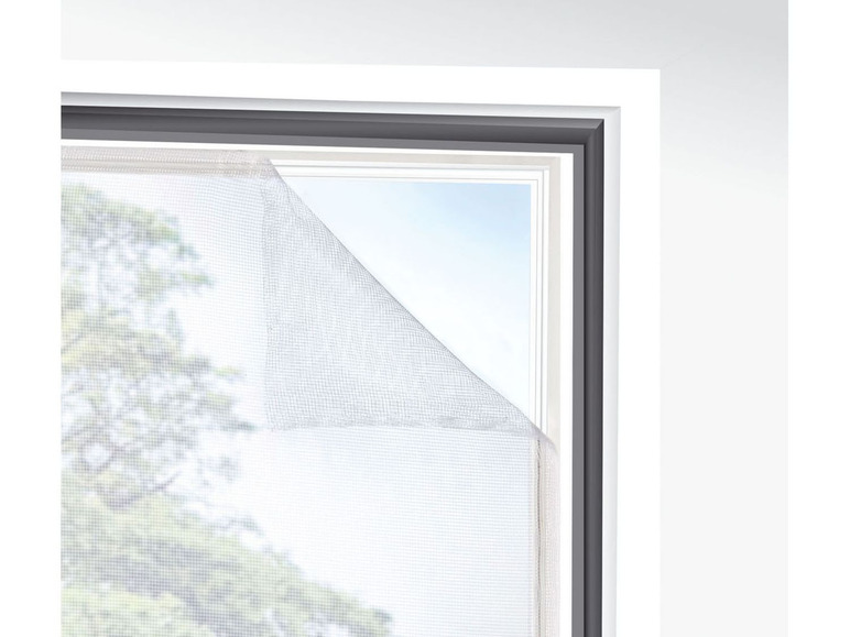 Ga naar volledige schermweergave: Set van 2 vliegengordijnen voor raam, 130 x 150 cm - afbeelding 6