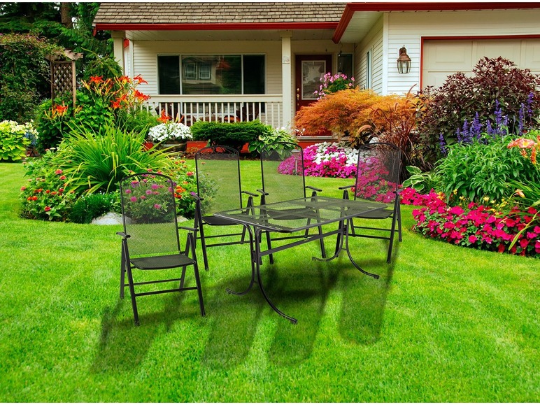 Aller en mode plein écran florabest Set de 2 chaises de jardin en métal, pliable - Photo 3