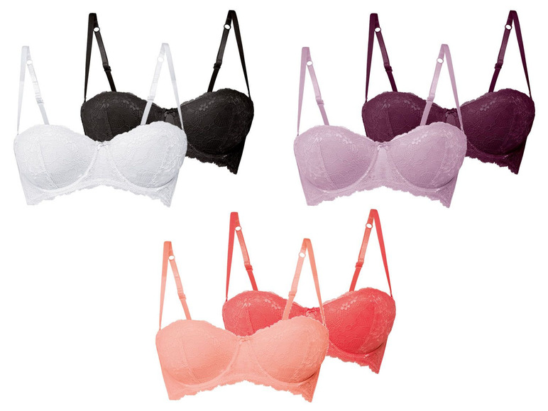 Ga naar volledige schermweergave: ESMARA® Lingerie Beha, set van 2, kant - afbeelding 1