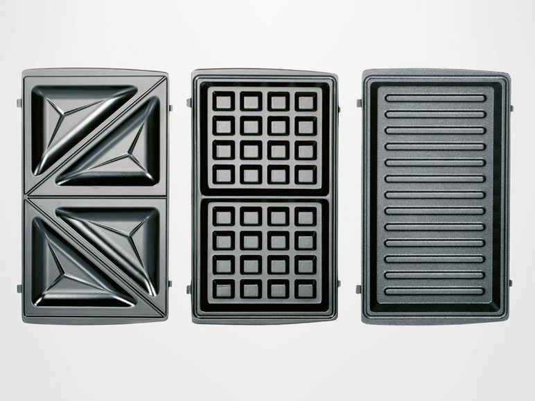Ga naar volledige schermweergave: Silvercrest Kitchen Tools 3-in-1 grill, 750 W, voor croque-monsieur, wafels en grill - afbeelding 6