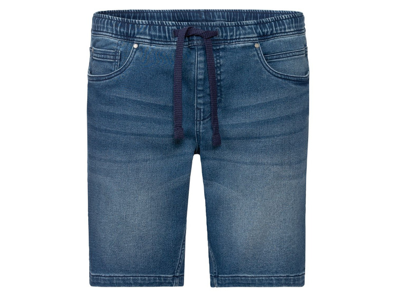 Aller en mode plein écran LIVERGY® Short molletonné denim pour hommes, coton, polyester et élasthanne - Photo 6