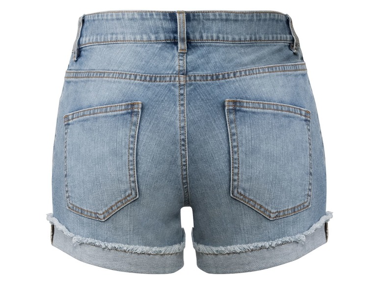 Aller en mode plein écran esmara® Short en jean pour femmes, coton et élasthanne, fermeture éclair YKK - Photo 7