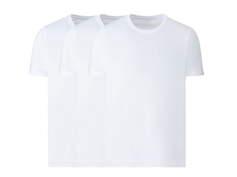 Aller en mode plein écran LIVERGY® Set de 3 T-shirts en coton - Photo 2