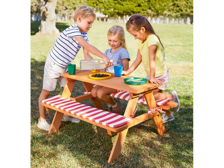 Aller en mode plein écran florabest Table de pique-nique en bois pour enfants - Photo 4