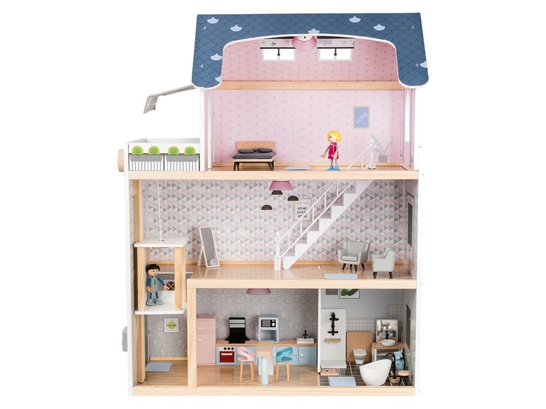 Aller en mode plein écran Playtive JUNIOR Maison de poupée en bois XXL - Photo 2