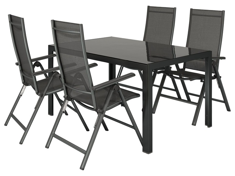 Aller en mode plein écran florabest Set de 2 chaises de jardin en aluminium, pliable - Photo 4