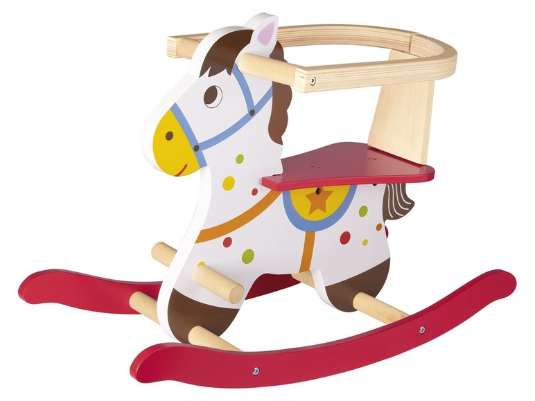 Aller en mode plein écran Playtive JUNIOR Cheval à bascule, chariot de marche ou petit vélo sans pédale en bois - Photo 7