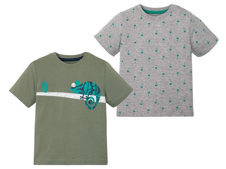 Ga naar volledige schermweergave: lupilu® T-shirt voor jongens, set van 2, puur katoen - afbeelding 7