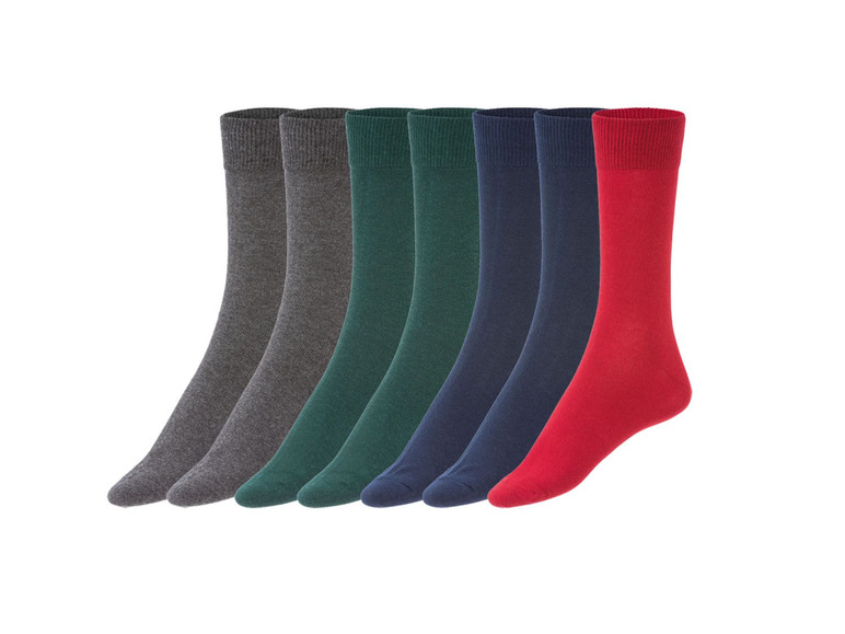 Ga naar volledige schermweergave: LIVERGY® Sokken voor heren, set van 7 paar, katoen, polyamide en elastaan - afbeelding 2