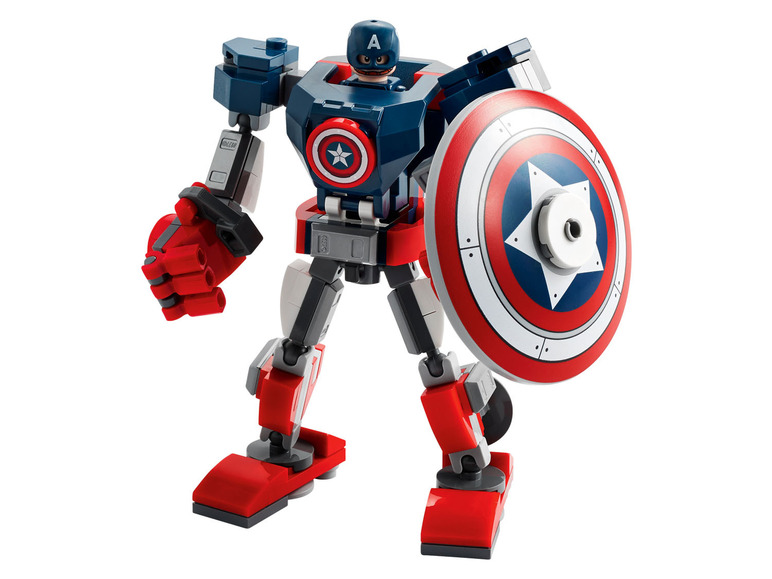 Aller en mode plein écran LEGO® Marvel Super Heroes L'armature robot de Captain America (76168) - Photo 4