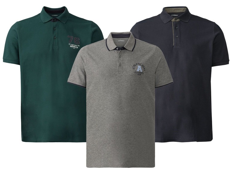 Ga naar volledige schermweergave: LIVERGY® Polo voor heren - afbeelding 1