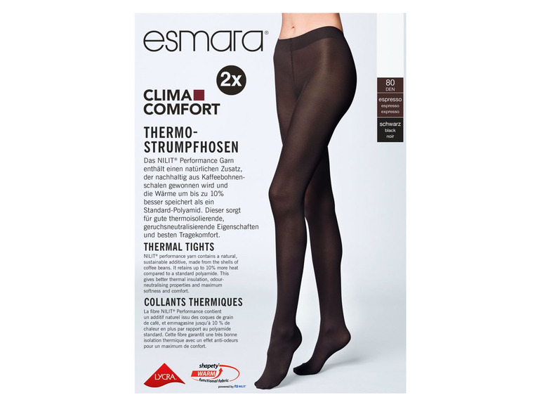 Ga naar volledige schermweergave: esmara® Panty voor dames, set van 2, polyamide en elastaan, 80 DEN - afbeelding 8