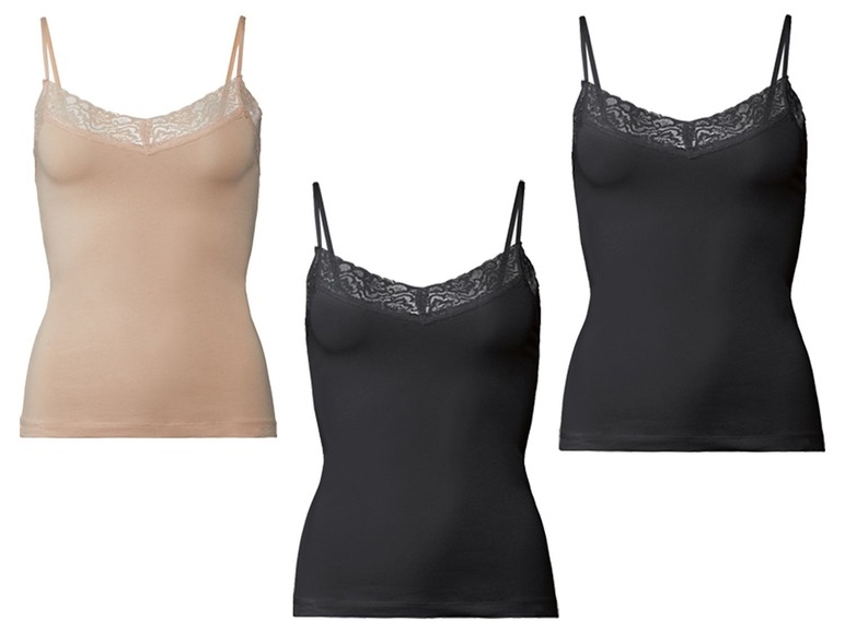 Ga naar volledige schermweergave: ESMARA® Lingerie Set van 3 spaghettitops van een biokatoenmix - afbeelding 10