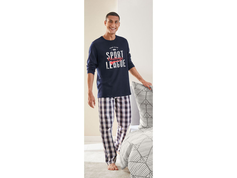 Ga naar volledige schermweergave: LIVERGY® Comfortabele pyjama van een katoenmix - afbeelding 8