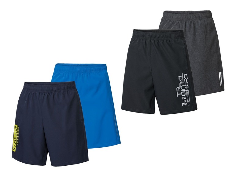 Aller en mode plein écran CRIVIT Set de 2 shorts de sport pour hommes - Photo 1