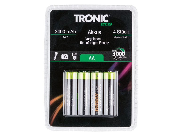 Ga naar volledige schermweergave: TRONIC® Oplaadbare batterijen, Ni-MH, 4 stuks - afbeelding 4