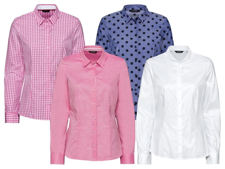 Ga naar volledige schermweergave: esmara Getailleerde katoenen blouse - afbeelding 1
