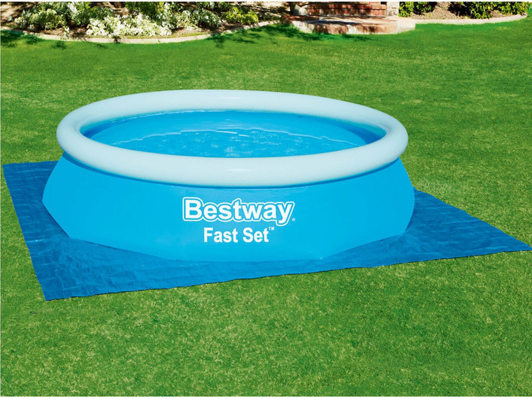 Aller en mode plein écran Bestway Flowclear™ Bâche de sol pour piscine, 335 x 335 cm - Photo 6