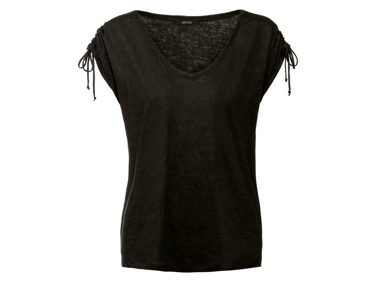 Ga naar volledige schermweergave: esmara® T-shirt voor dames, puur linnen - afbeelding 14
